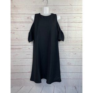 ZARA Trafaluc Black Cold Shoulder Dress Small